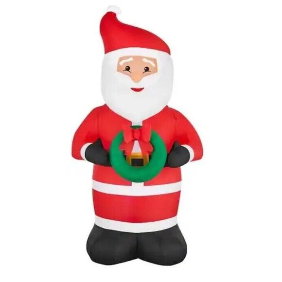 Does not apply Other - 🔥Home Accents 6.5’ X 3.25’ Airblown Santa Christmas Inflatable LED Lights NWT🔥